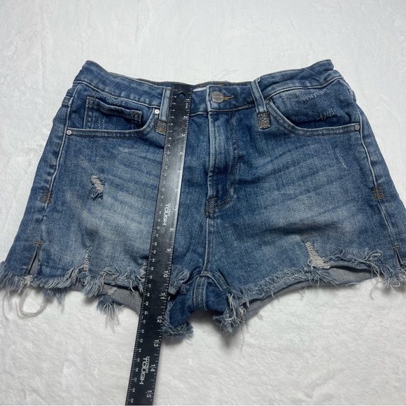 Risen Denim Distressed Women Shorts - Picture 6 of 7
